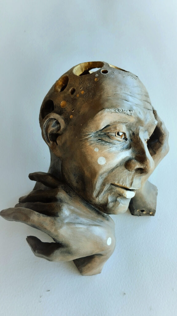 qu est ce qui te passe par la tete sculpture d argile